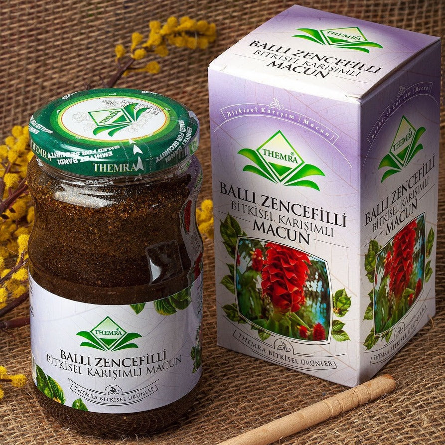 Pastă de amestec de plante de ghimbir - pentru gripa, răceala, infecții uterine și bronșita
