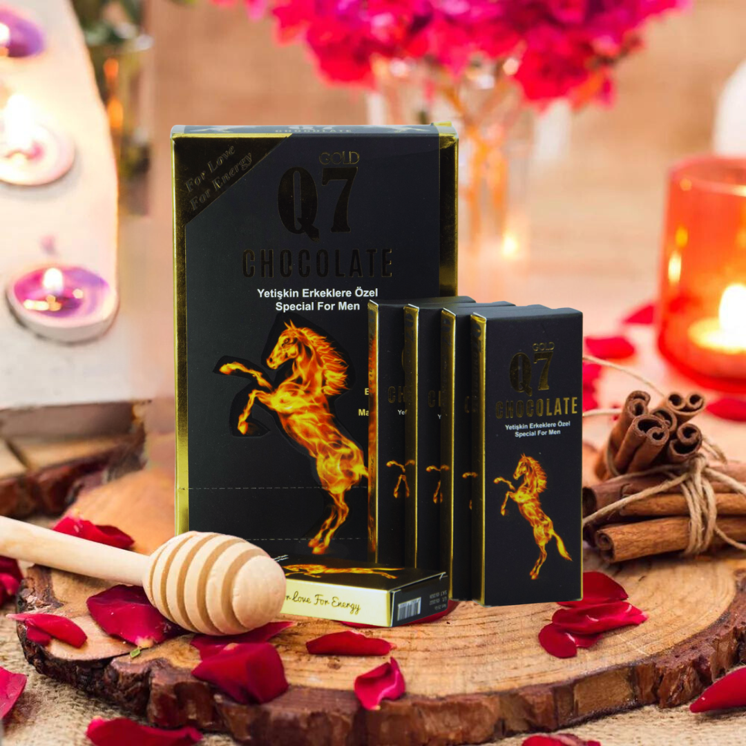 Q7 Gold Chocolate – ciocolată premium cu plante pentru energie, vitalitate și performanță generală