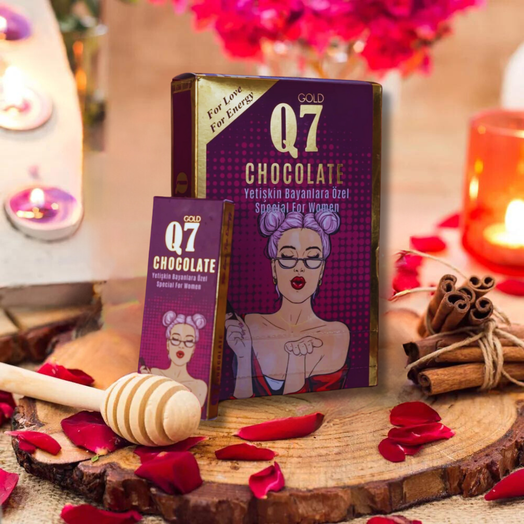Q7 Gold Lady Chocolate – ciocolată premium cu plante pentru energie, vitalitate și susținerea libidoului feminin